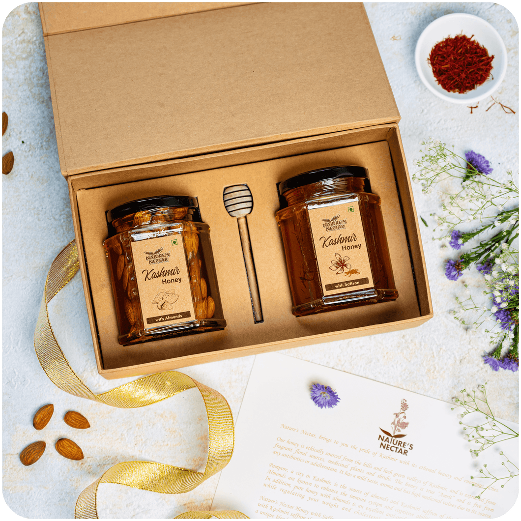 Kashmir Honey with Saffron and Almonds Gift Pack
