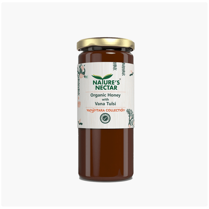 Organic Honey with Vana Tulsi 325g | Natures Nectar