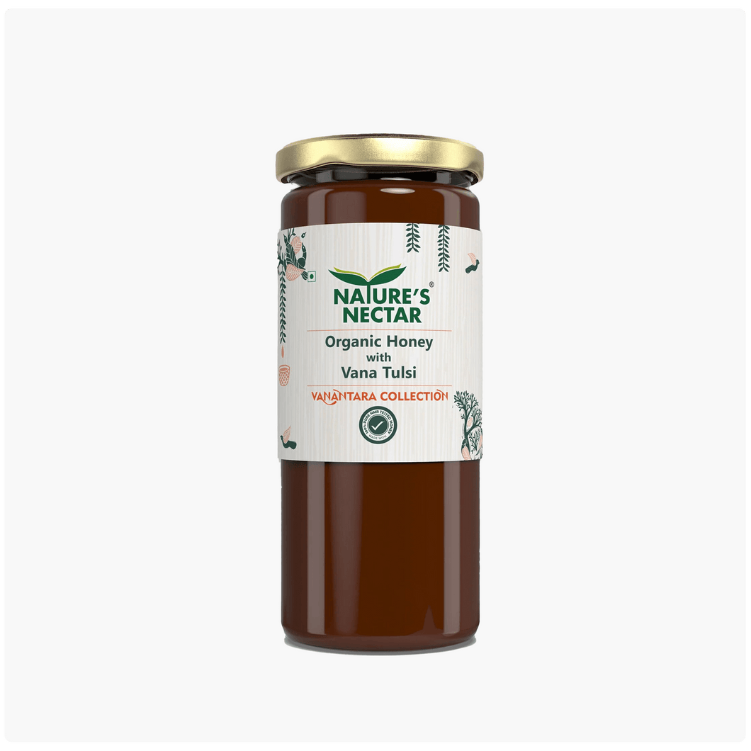 Organic Honey with Vana Tulsi 325g | Natures Nectar